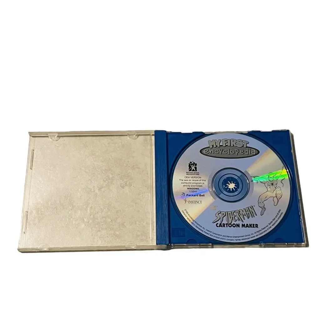10/$25🦋 My First Encyclopedia Spiderman Cartoon Maker CD-ROM